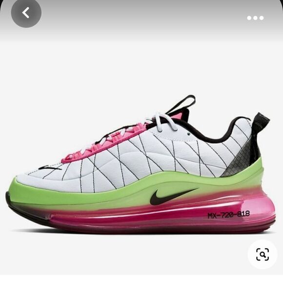 Women's NIKE MX-720-818 white pink blast ghost green sneakers shoes Collection - Picture 3 of 15